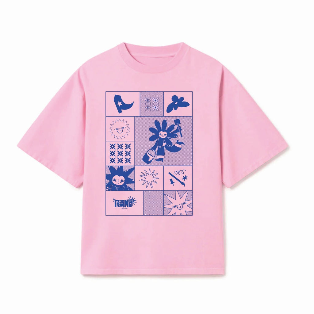 Playera Oversize Rosa