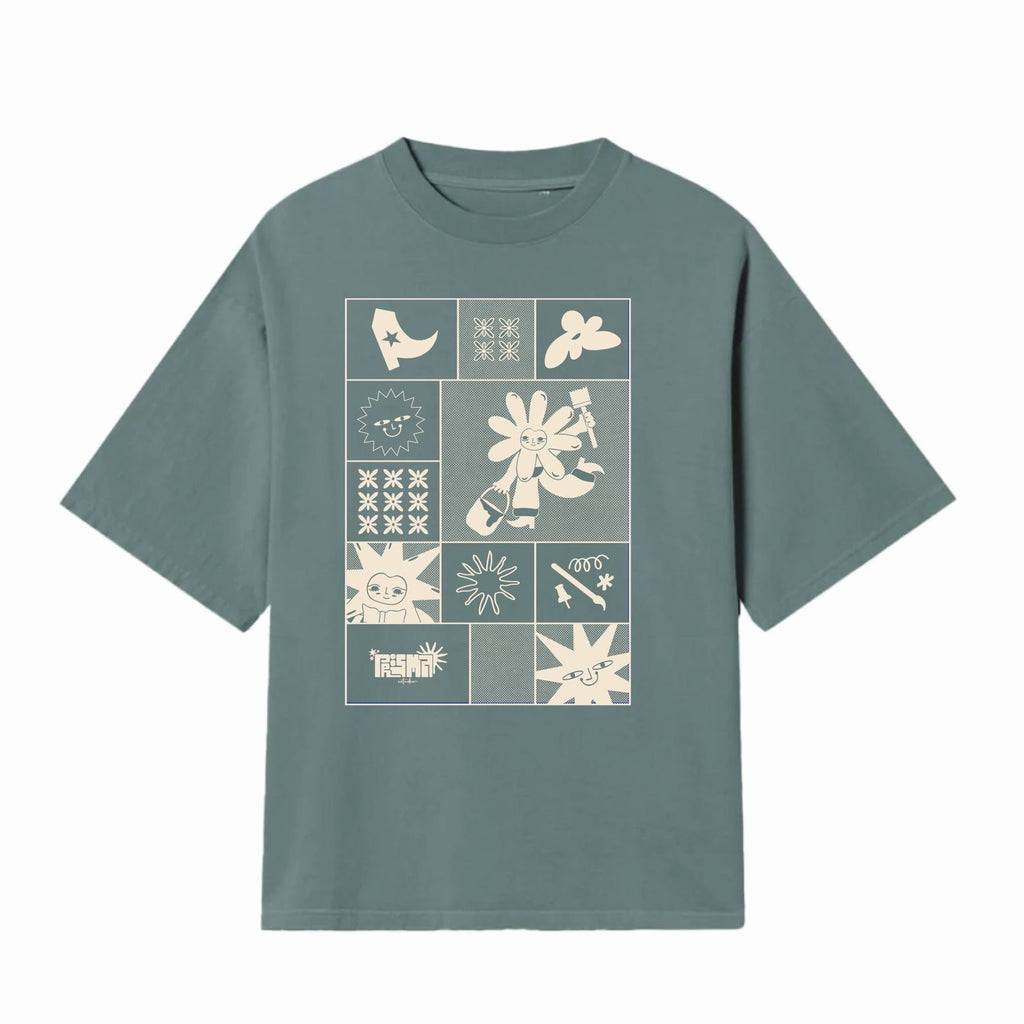 Playera Oversize Verde